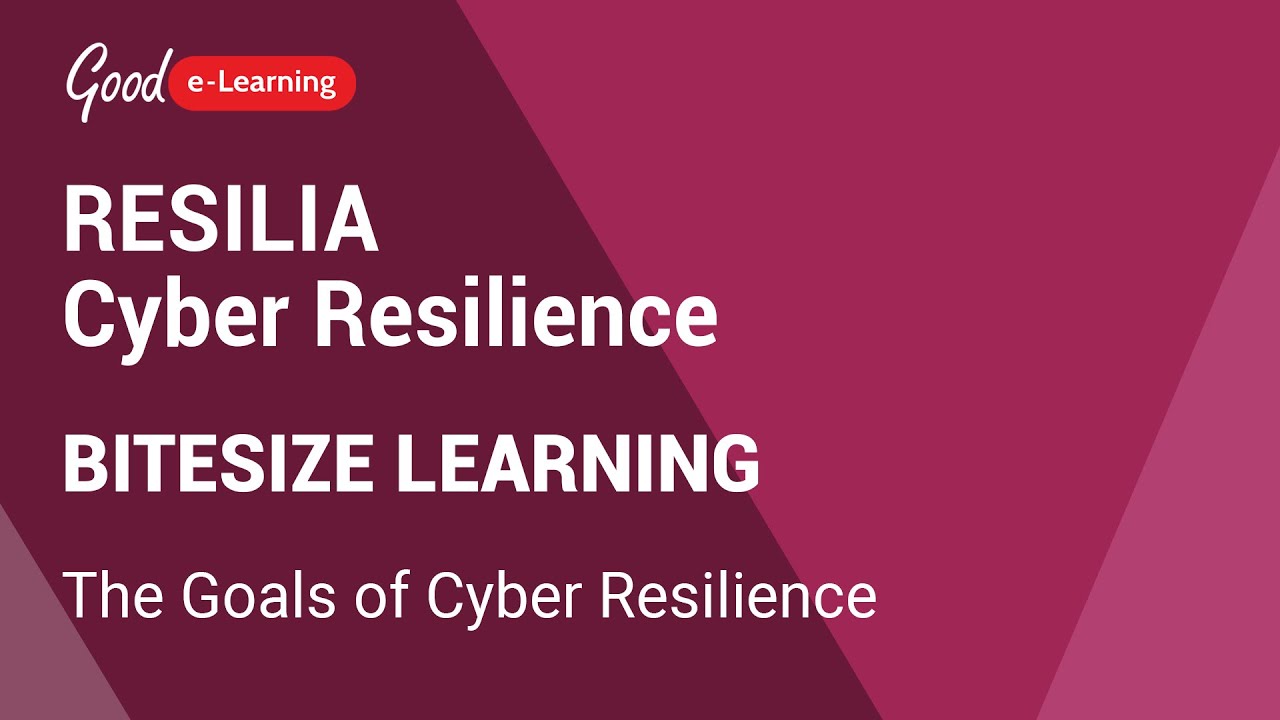 Resilia Cyber Resilience Bitesize Learning The Goals Of Cyber